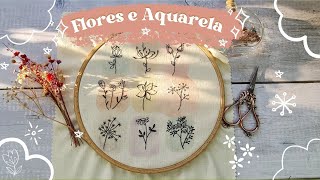 Flores e  Aquarela