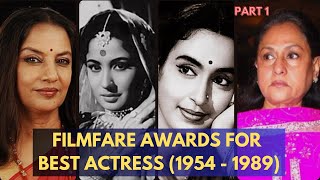 Winners of Filmfare Award for Best Actress 1954 - 1989 (Part 1)