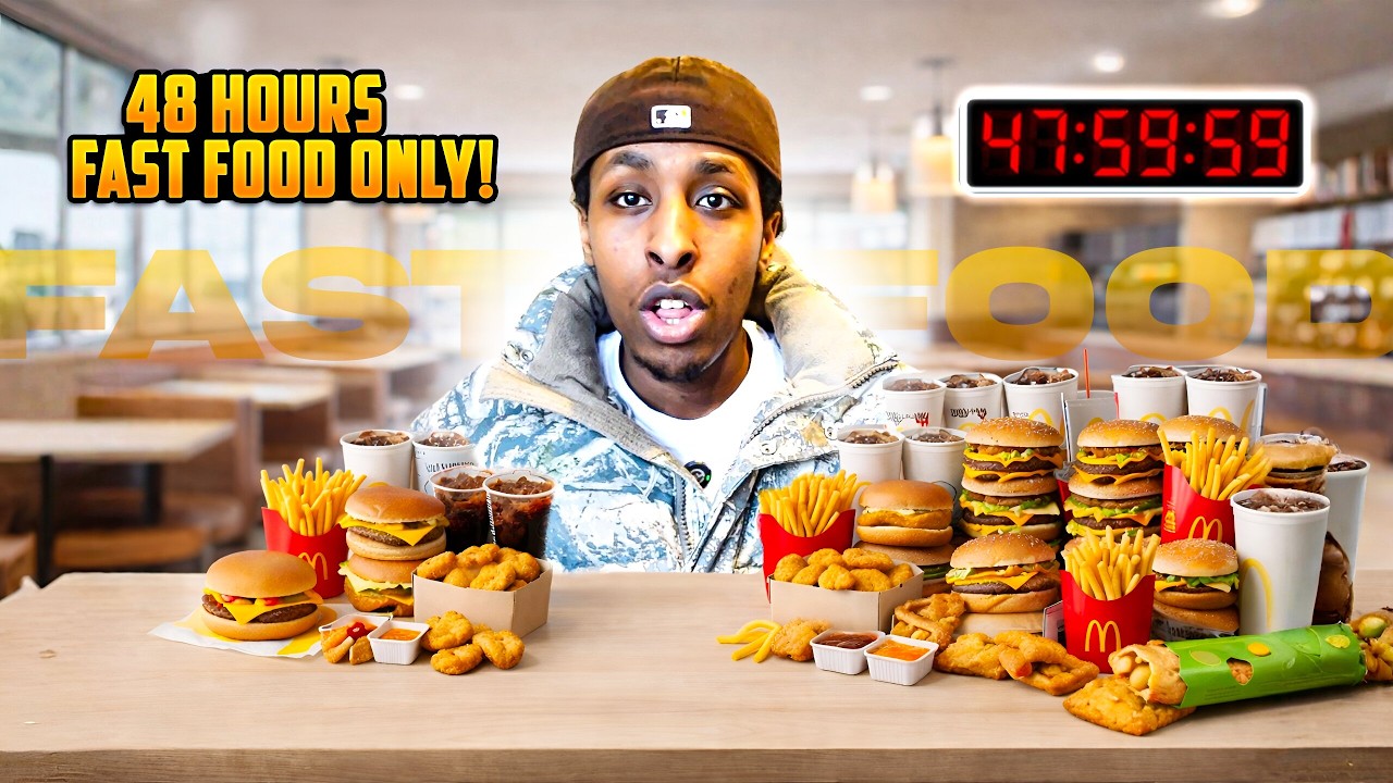 Я ел только фастфуд 48 часов!