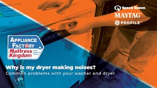 Why is your dryer making noise? by Appliance Factory & Mattress Kingdom 61 views 3 months ago 1 minute, 35 seconds