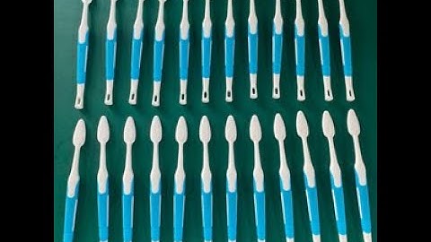 PP+TPE toothbrush handle two shot rotary shaft injection mold