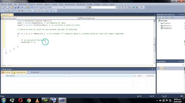 Ejercicios C# - Programa que Calcula el Factorial de un numero Entero, ciclo for