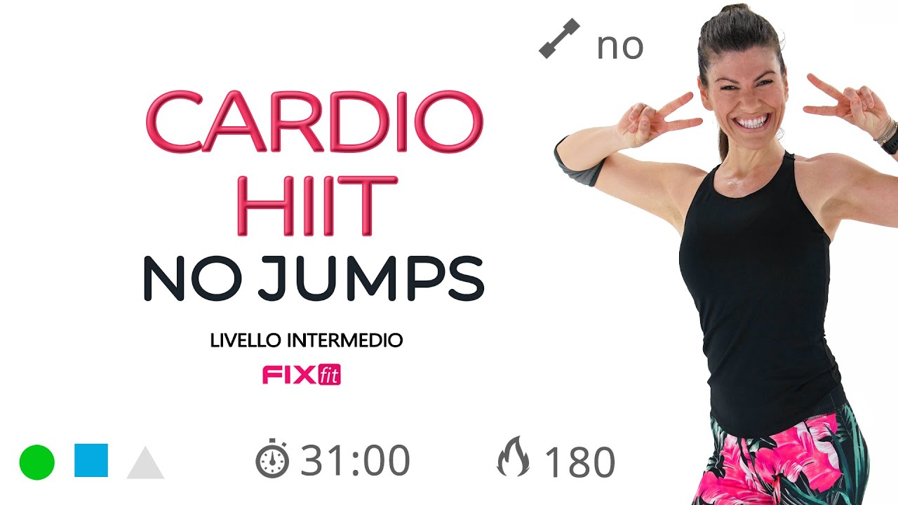 Cardio HIIT! Esercizi Brucia Grassi a Casa Senza Salti