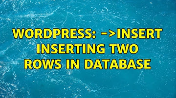 Wordpress: $wpdb-＞insert inserting two rows in database