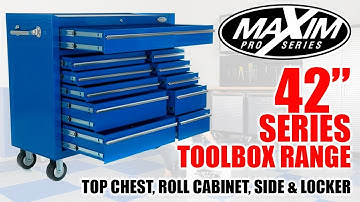 MAXIM PRO SERIES 42" Mechanic Toolbox & Storage Trade Quality Features Review