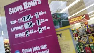 Advance Auto Wrong store hours...THEY ARE ALWAYS CLOSED?