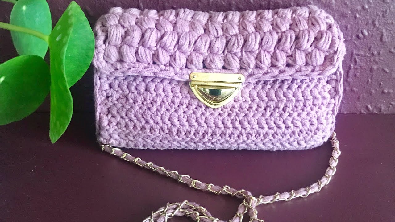 DIY crochet crossbody bag ( Hæklet taske)