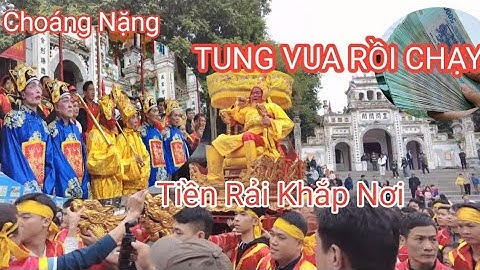 Choáng Tung Kiệu Vua Chúa Người Thật Lên Trời Rồi Chạy,Tiền Bay Rợp Trời -Lễ Hội Rước Vua Đền Sái