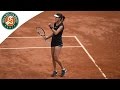 Ana Ivanovic falls but wins the point against Elina Svitolina - 2015 French Open