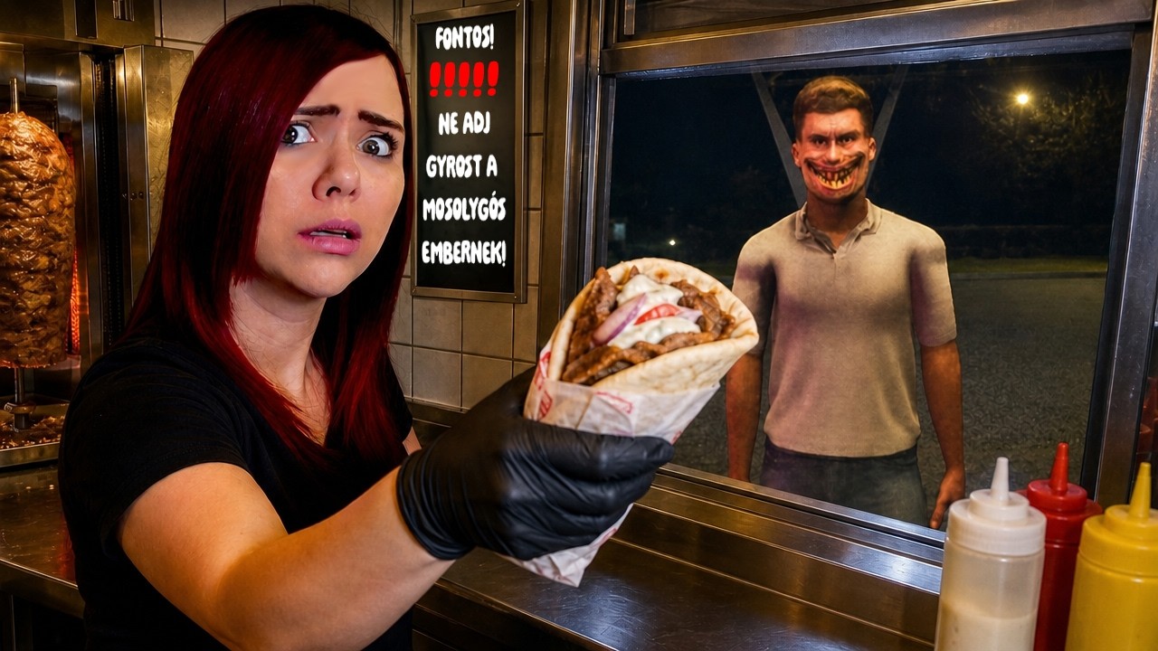 VÉLETLEN GYROST adtam a MOSOLYGÓS EMBERNEK! - Ez történt... Scary Shawarma Kiosk (Roblox)