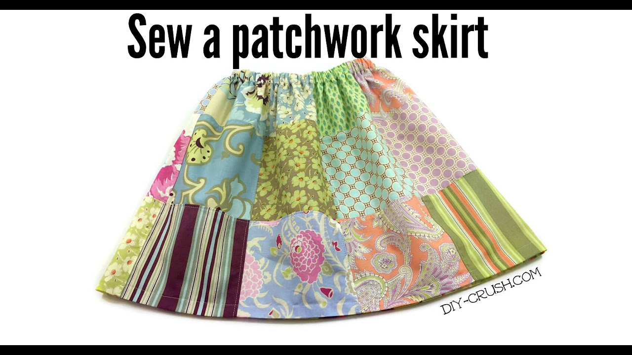 Women's Patchwork A-line Skirt Sz 12 Large France/India Fully lined |  eBay