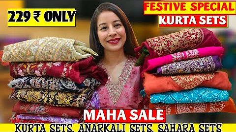 15 Best Kurti/Kurta Set Haul Starting 229😯Kurta Set Tryon Haul😯Sequence/Embroidery Special#flipkart 