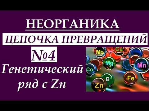 Цепочки превращений по неорганической химии. Вариант №4.