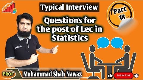 #18: Interview Questions & ans of Lect in Statistics Urdu🇵🇰/Hindi🇮🇳