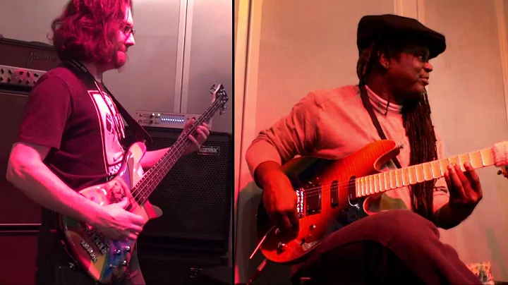 Regi Wooten & Nathan Peck jam @ FRAMUS & WARWICK s...