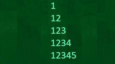 Number Pattern in Java. important question for java interview