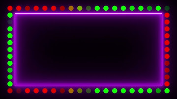 Red & Green Lights Glowing TikTok Trend Neon Frame Seamless Loop