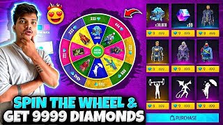 Free Fire SPIN THE WHEEL And WIN DIAMONDS😍💎 New Event I Won Diamonds -Garena Free Fire screenshot 5