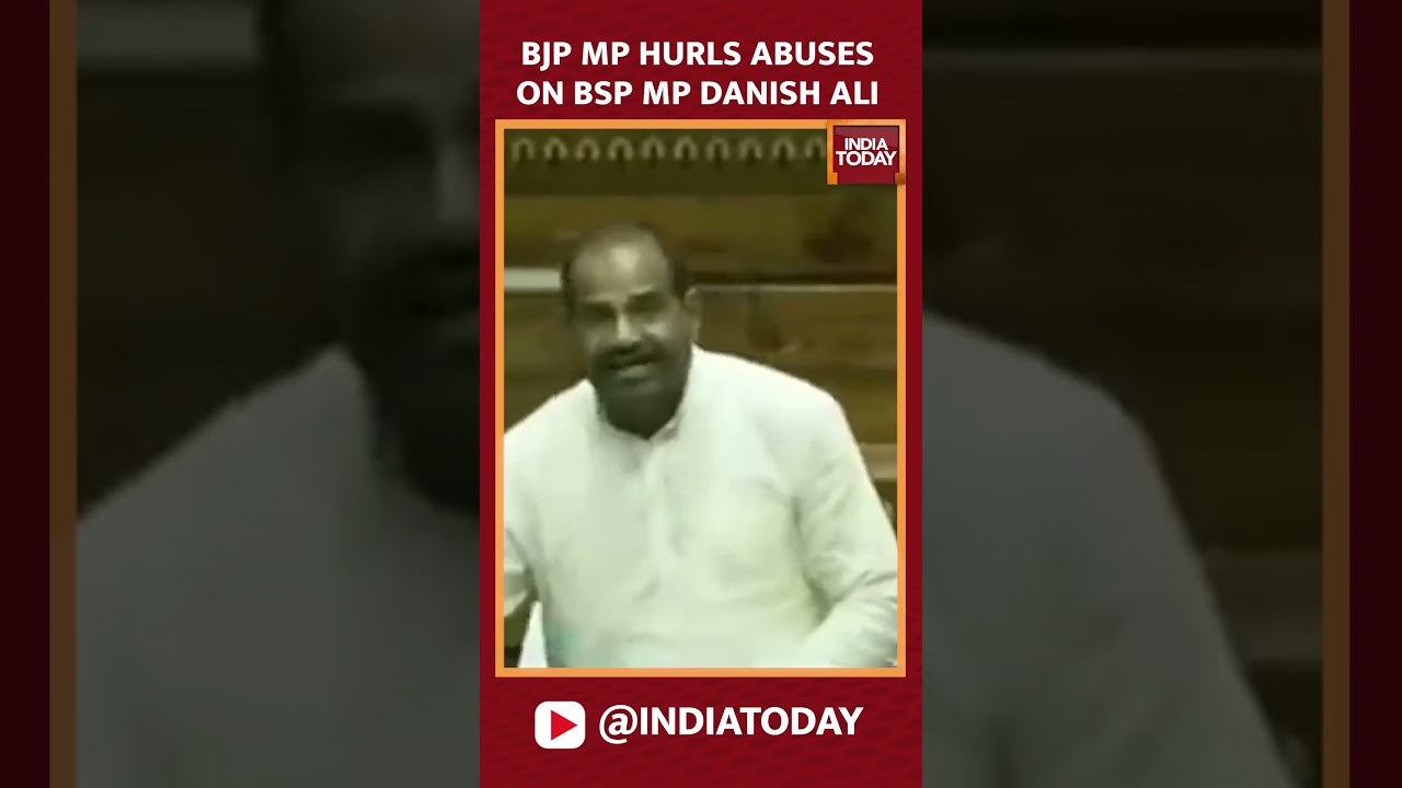 Watch BJP MP Ramesh Bidhuri Hurls Abuses On BSP MP Danish Ali In Lok Sabha