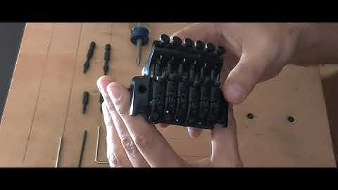 FUTone Brass Block install on a Ibanez Edge 3 III Tremolo System, electric guitar in 4k