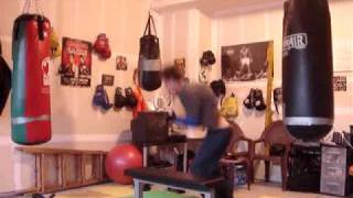 bench hops plyometrics