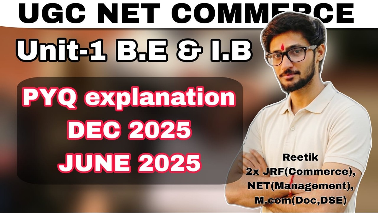 Unit-1 Business environment and International business || UGC NET Commerce 2026 || Reetik sir