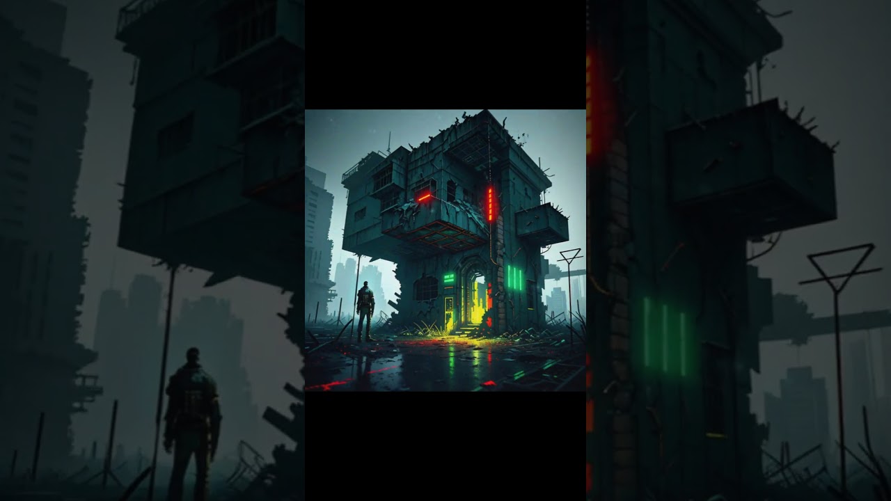 AI VIDEO CYBERPUNK CITY INFINITE LOOPS 0.1 2D ANIMATION DEMO REEL 2023