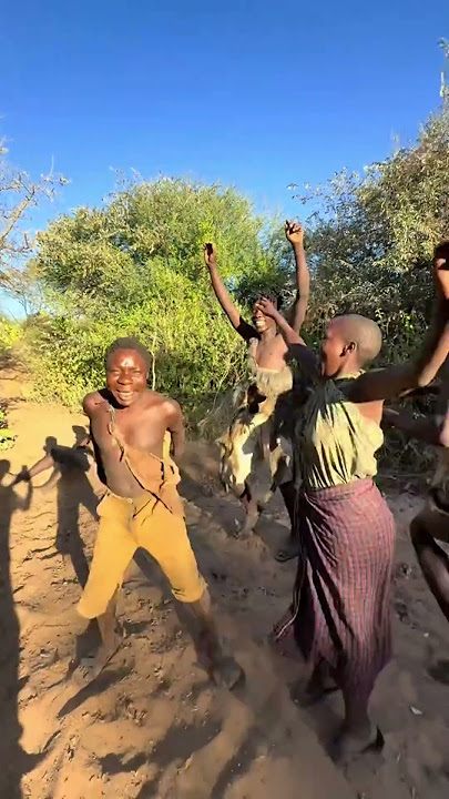 Hadzabe Tribe bushmen Chabba imitate Cristiano Ronaldo 😅😍😍