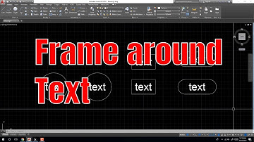 AutoCAD Tutorial | Create frame around text