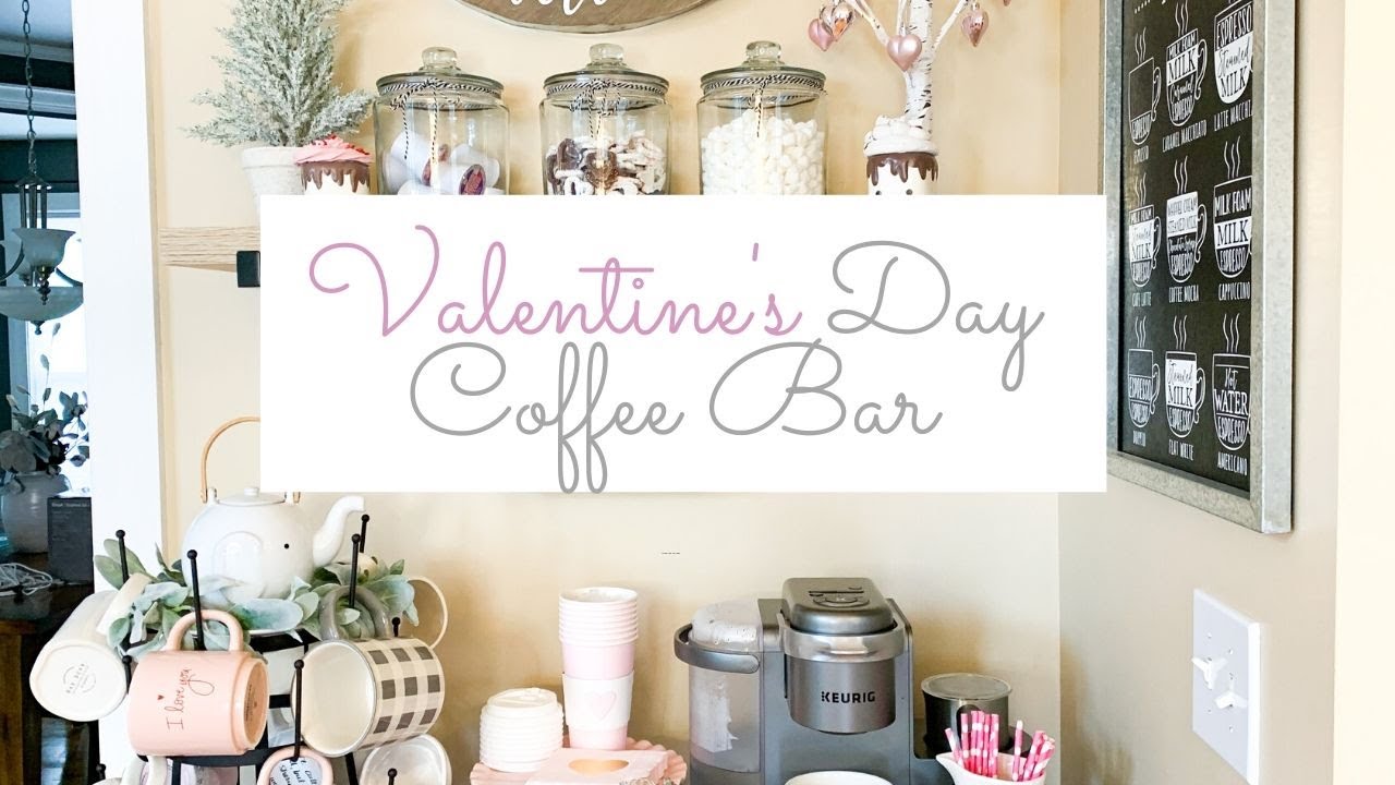 BLUSH PINK VALENTINE'S DAY COFFEE BAR | COFFEE BAR DECOR IDEAS ...