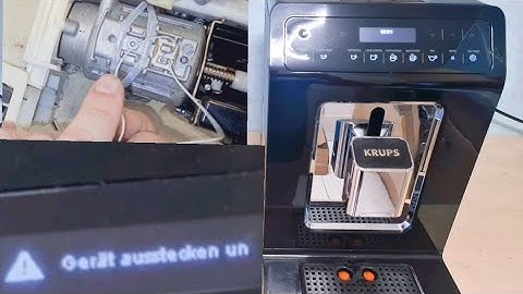 Krups Evidence EA89 Error Unplug or view app. Repair thermal fuse connector on NTC