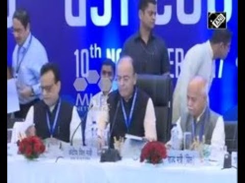 India News Nov 10 2017   23rd GST Council Meeting held in Indias north eastern Guwahati city