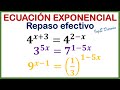 Ecuaciones Exponenciales, repaso corto pero efectivo | Ejercicio 5,6,7