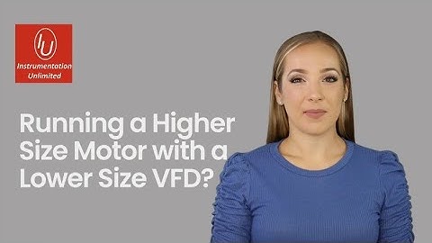 Running a Higher Size Motor with a Lower Size VFD @dineshdiwani