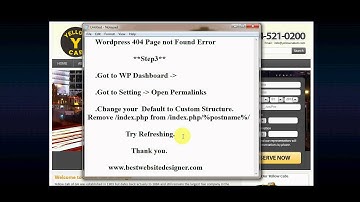BestWebsitesDesigner.com how to solve issue with WordPress inner pages not working part 3
