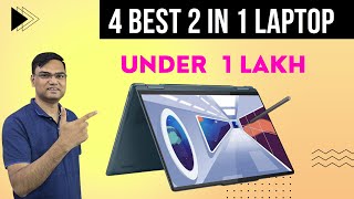 (Hindi) Top 4 Best touch screen laptop under 1 lakh in India | Best 2-in-1 laptops 2023 India