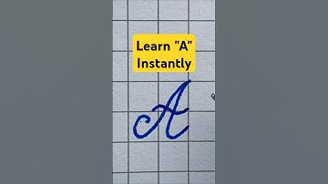 Learn Cursive A in 10 Seconds ✍️