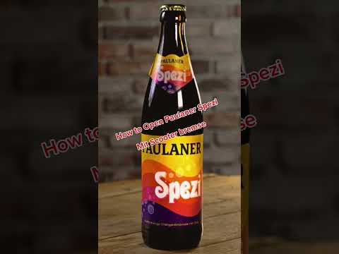 how to open Paulaner Spezi ￼ #spezi #how #howto