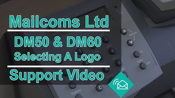 Selecting a logo on a DM50 & DM60 Franking Machine