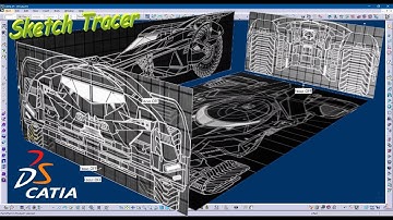 Vehicle design in Catia V5 | Design of Batmobile | Importing Blueprints | Sketch Tracer | CatiaV5R27