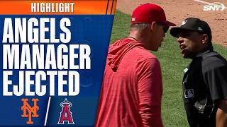 Angels' Manager Ray Montgomery and Pitching Coach Tim Laker Ejected vs Mets