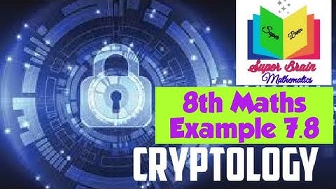 T.N.8th Maths Example 7.8 and Cryptology | Tn 8th Maths 2020-2021| Class 8 Maths Eg.7.8