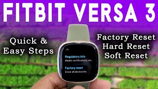 How To Soft & Hard Factory Reset Fitbit Versa 3? | Easy Way To Turn Off/On Or Shutdown/Restart screenshot 3