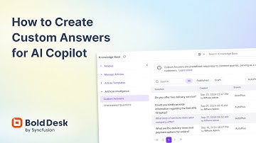 How to Create Custom Answers for AI Copilot