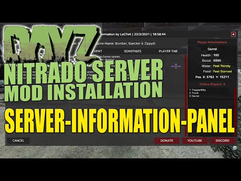 Server-Information-Panel auf Nitrado-Server installieren - DayZ Server Mod | ⭐ ZIPPYDI ⭐