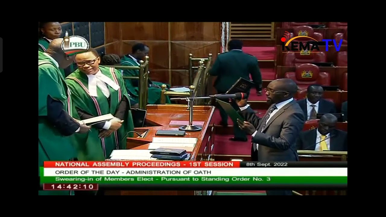 Timothy Toroitich HON. TIMOTHY KIPCHUMBA TOROITICH TAKING OATH F OFFICE AT PARLIAMENT. 8 ...