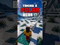 polar bear are hostile because....... #minecraft #shorts
