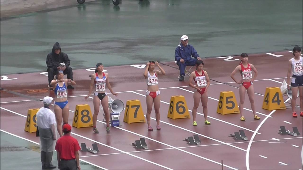 中国高校総体陸上 女子100mh決勝 Youtube