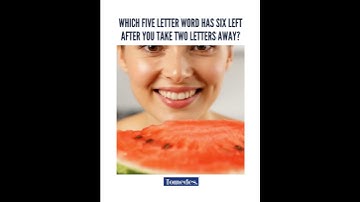 "Which five letter word has six left after you take two letters away?" #shorts #ai #aigenerated #veo