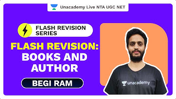 Flash Revision Series | Flash Revision: Books and Author | Begi Ram | Unacademy Live
